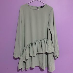 Light Green Summer Blouse. Size L